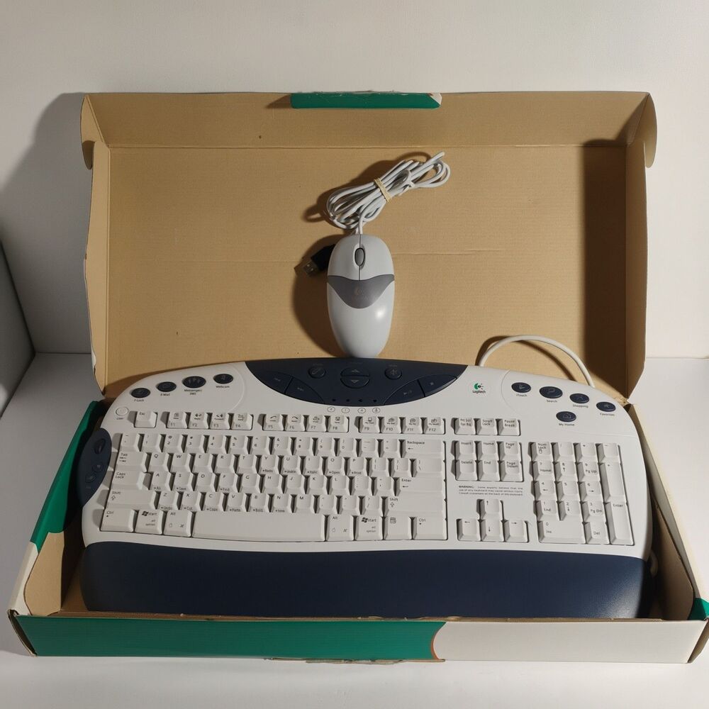 Logitech Internet Navigator Keyboard Model Y-BF37 USB Keyboard 867224-0100 wBox